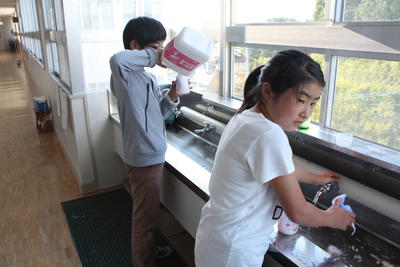 手洗い用石けんの補充